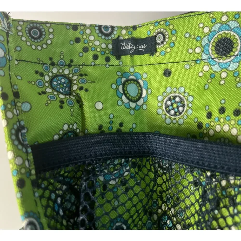 Thirty-One All-In Organizer Medallion Medley Green Tote NWOT 12x8x6.5